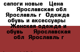 сапоги новые › Цена ­ 4 000 - Ярославская обл., Ярославль г. Одежда, обувь и аксессуары » Женская одежда и обувь   . Ярославская обл.,Ярославль г.